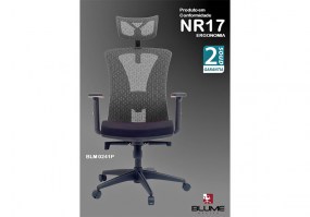 Cadeira-Presidente-giratória-telada-BLM-0241 P-Blume-Office-certificada-NR17-HS-Móveis